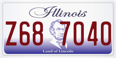 IL license plate Z687040