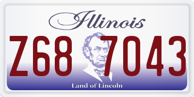IL license plate Z687043