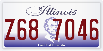 IL license plate Z687046
