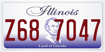 IL license plate Z687047