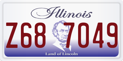 IL license plate Z687049