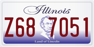 IL license plate Z687051
