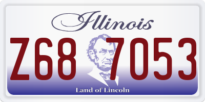IL license plate Z687053