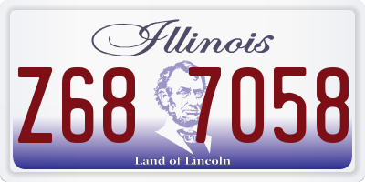 IL license plate Z687058