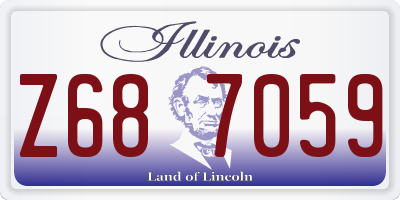 IL license plate Z687059