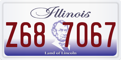 IL license plate Z687067