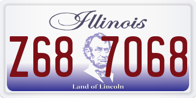 IL license plate Z687068