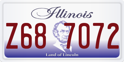 IL license plate Z687072