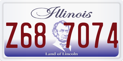 IL license plate Z687074