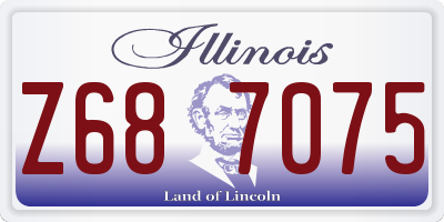 IL license plate Z687075