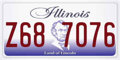 IL license plate Z687076
