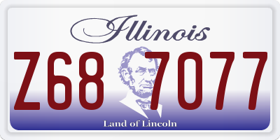 IL license plate Z687077