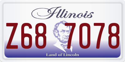 IL license plate Z687078