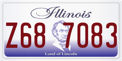 IL license plate Z687083