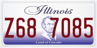 IL license plate Z687085