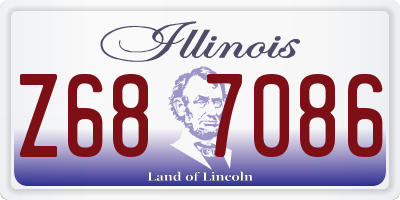 IL license plate Z687086