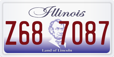 IL license plate Z687087