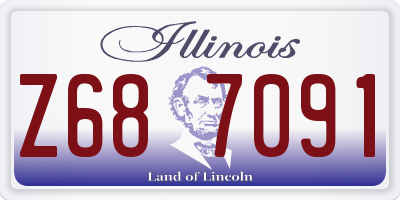IL license plate Z687091