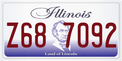 IL license plate Z687092