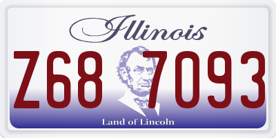 IL license plate Z687093