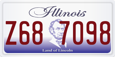 IL license plate Z687098