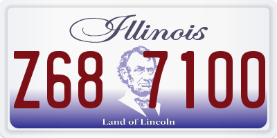 IL license plate Z687100