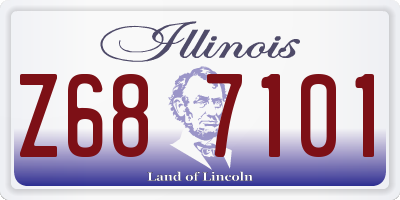 IL license plate Z687101