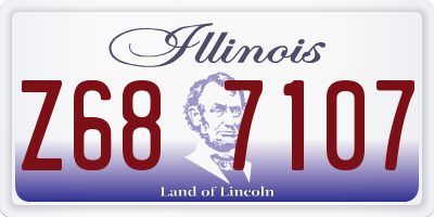 IL license plate Z687107