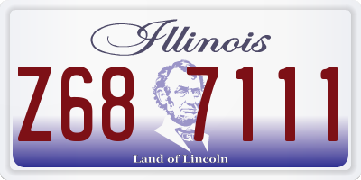 IL license plate Z687111