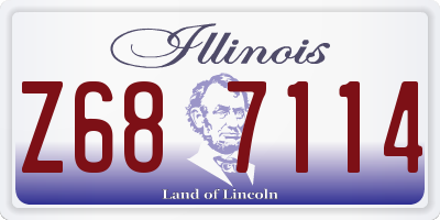 IL license plate Z687114