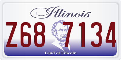 IL license plate Z687134