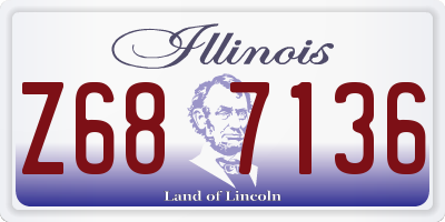 IL license plate Z687136
