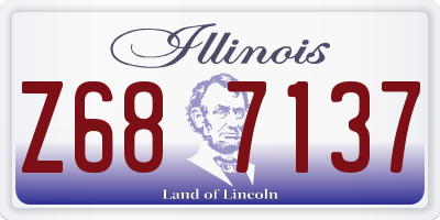 IL license plate Z687137