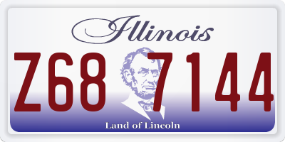 IL license plate Z687144