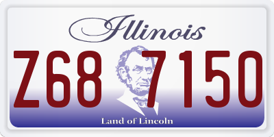 IL license plate Z687150