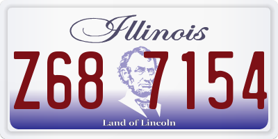 IL license plate Z687154