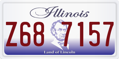 IL license plate Z687157