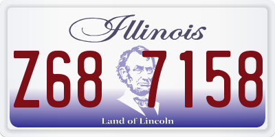 IL license plate Z687158