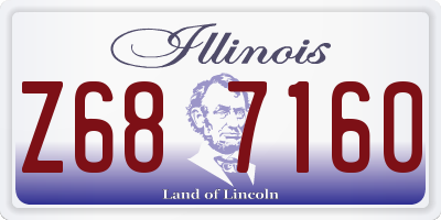 IL license plate Z687160