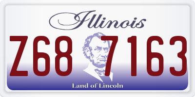 IL license plate Z687163