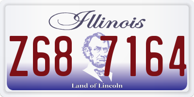 IL license plate Z687164