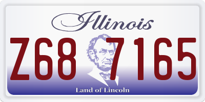IL license plate Z687165