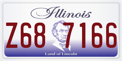 IL license plate Z687166
