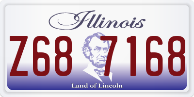 IL license plate Z687168