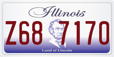 IL license plate Z687170