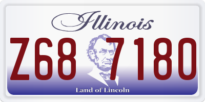 IL license plate Z687180