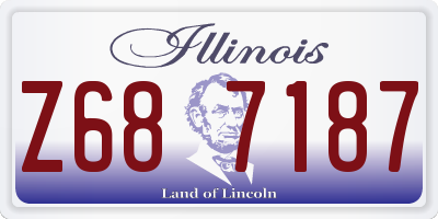 IL license plate Z687187