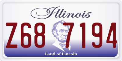 IL license plate Z687194