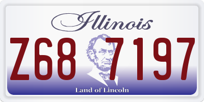 IL license plate Z687197