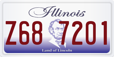 IL license plate Z687201
